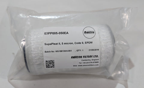 Sale: 03PP005-050EA - Supapleat , 5 micron, code 0, 5-inch