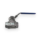 VALVE: 2 Piece Ball Valve - Locking Lever (0.25"/1")