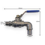 Stainless Steel Taps (0.5" BSP)