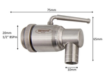 Stainless Steel Taps (0.5" BSP)