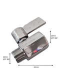 VALVE  Mini Ball Valve: 1/4" & 3/8" BSP