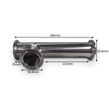 TEE: Offset Tri Clamp Tee Piece - 1.5"