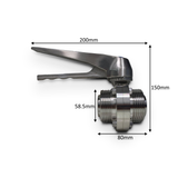 VALVE: RJTm-m Butterfly Valve - 1/1.5"