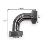 BEND: 90 Degree Bend RJT Female/Female - 1/1.5"