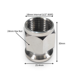 ADAPTER: Tri Clamp (0.5/0.75") - BSPf (0.25-0.5")