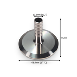 HOSETAIL: Tri Clamp 2" / Hose Barb 13-51mm