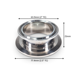 ADAPTER: Tri Clamp Reducer - 2" / 2.5"