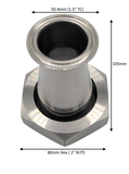 ADAPTER: Tri Clamp / RJTf - 1/1.5/2"