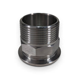 ADAPTER: Tri Clamp (1/1.5") - BSPm (0.25-1.50")